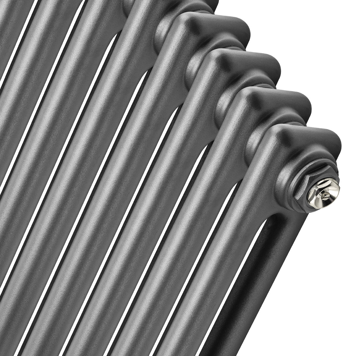 300 x 788mm Anthracite Horizontal Traditional 2 Column Radiator