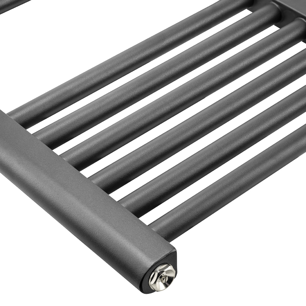 1200 x 500mm Straight Anthracite Heated Towel Rail