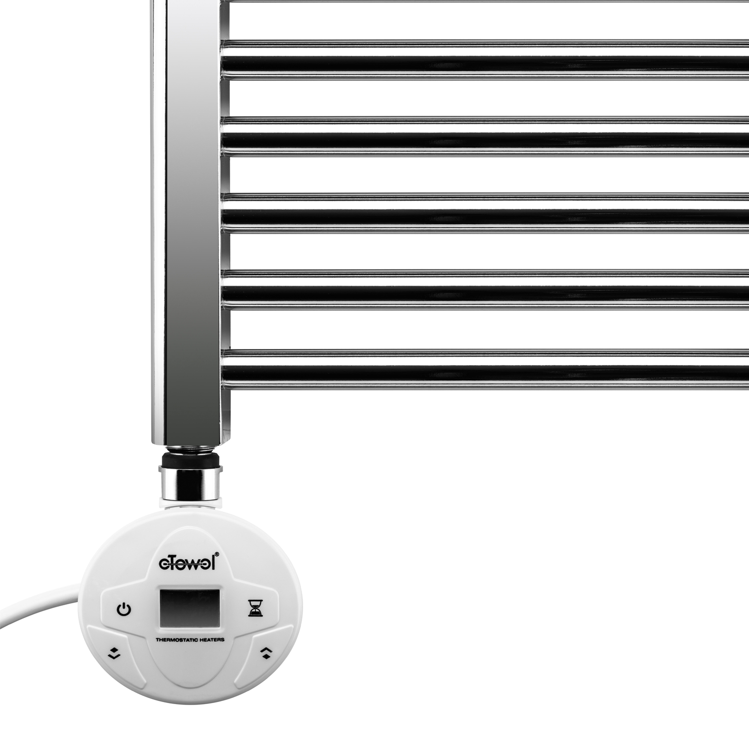 1600 x 500mm Electric Chrome Heated Towel Rail