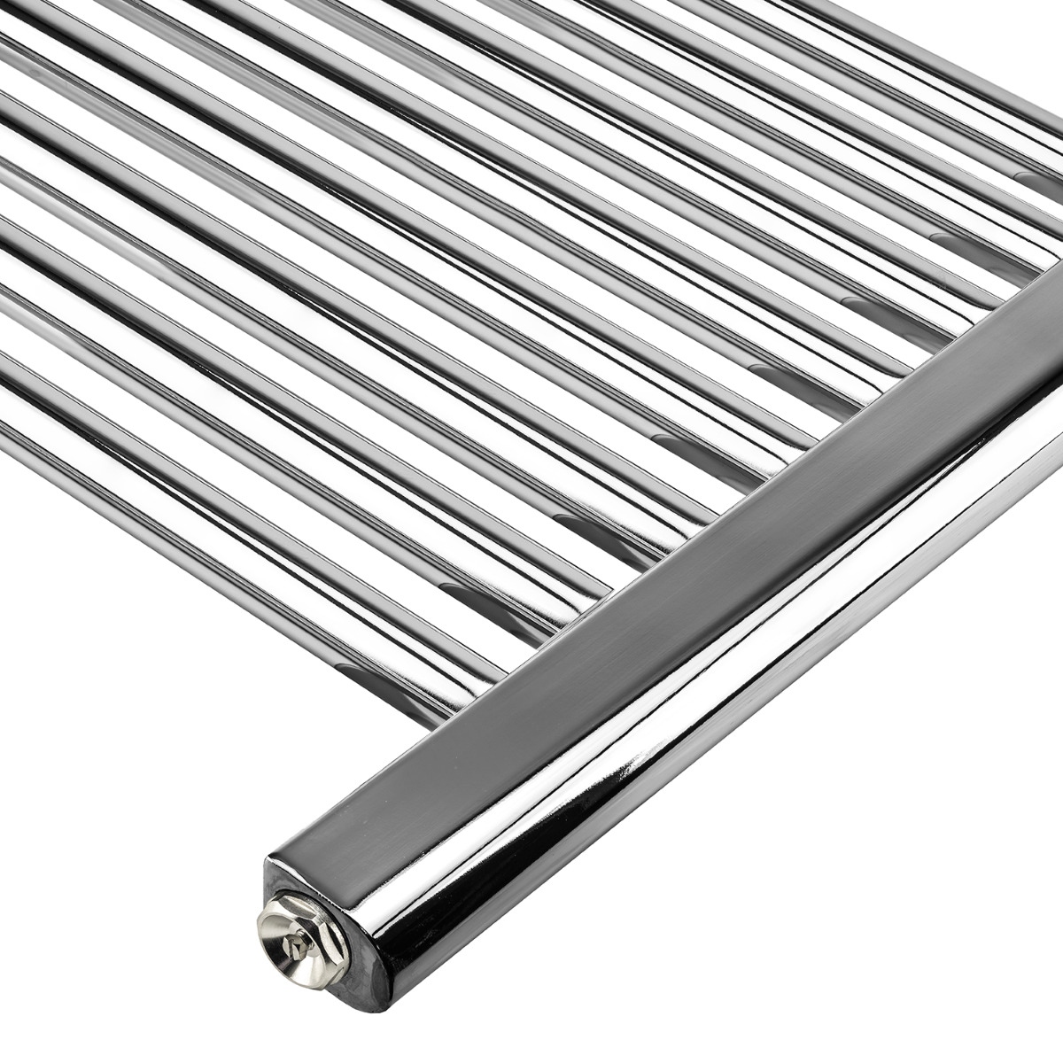 1200 x 400mm Straight Chrome Heated Towel Rail