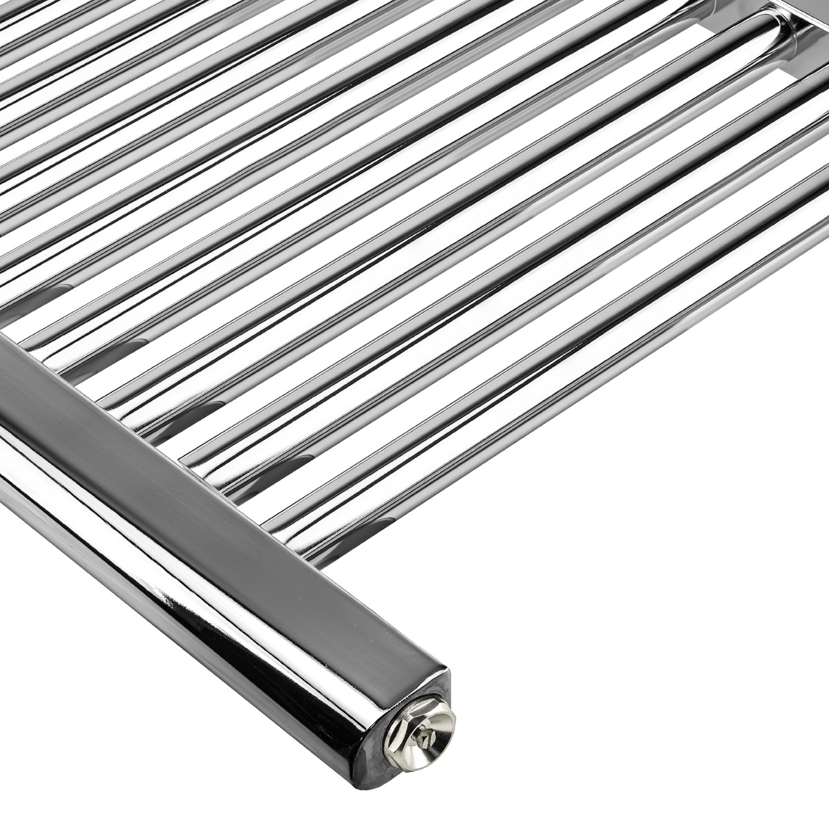 1600 x 400mm Straight Chrome Heated Towel Rail