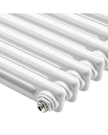 1800 x 293mm White Vertical Traditional 2 Column Radiator