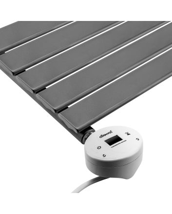 630 x 400mm Electric Anthracite Single Flat Panel Vertical Radiator