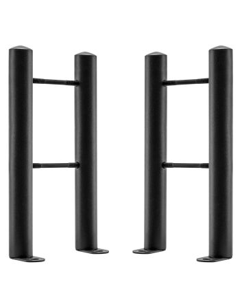 Black Floor-Mounting Feet For Vertical Designer Radiators