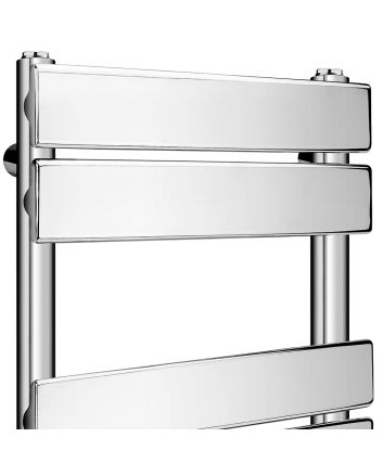 1000 x 600mm Flat Panel Chrome Ladder Towel Radiator