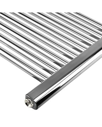 1200 x 400mm Straight Chrome Heated Towel Rail