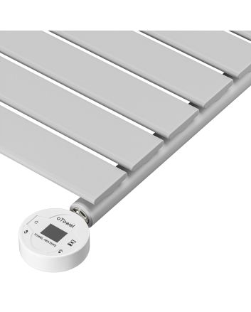 1610 x 400mm Electric Feather Grey Single Flat Panel Vertical Radiator