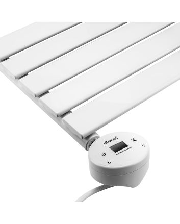 840 x 400mm Electric White Single Flat Panel Vertical Radiator