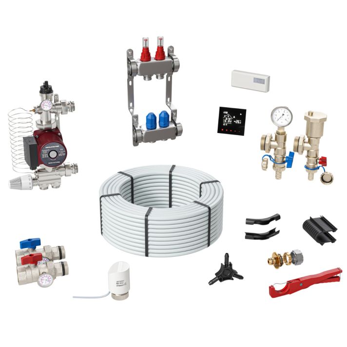 Toasty Toes, 60 - 80 Metre Sq Areas, Water Underfloor Heating Kit