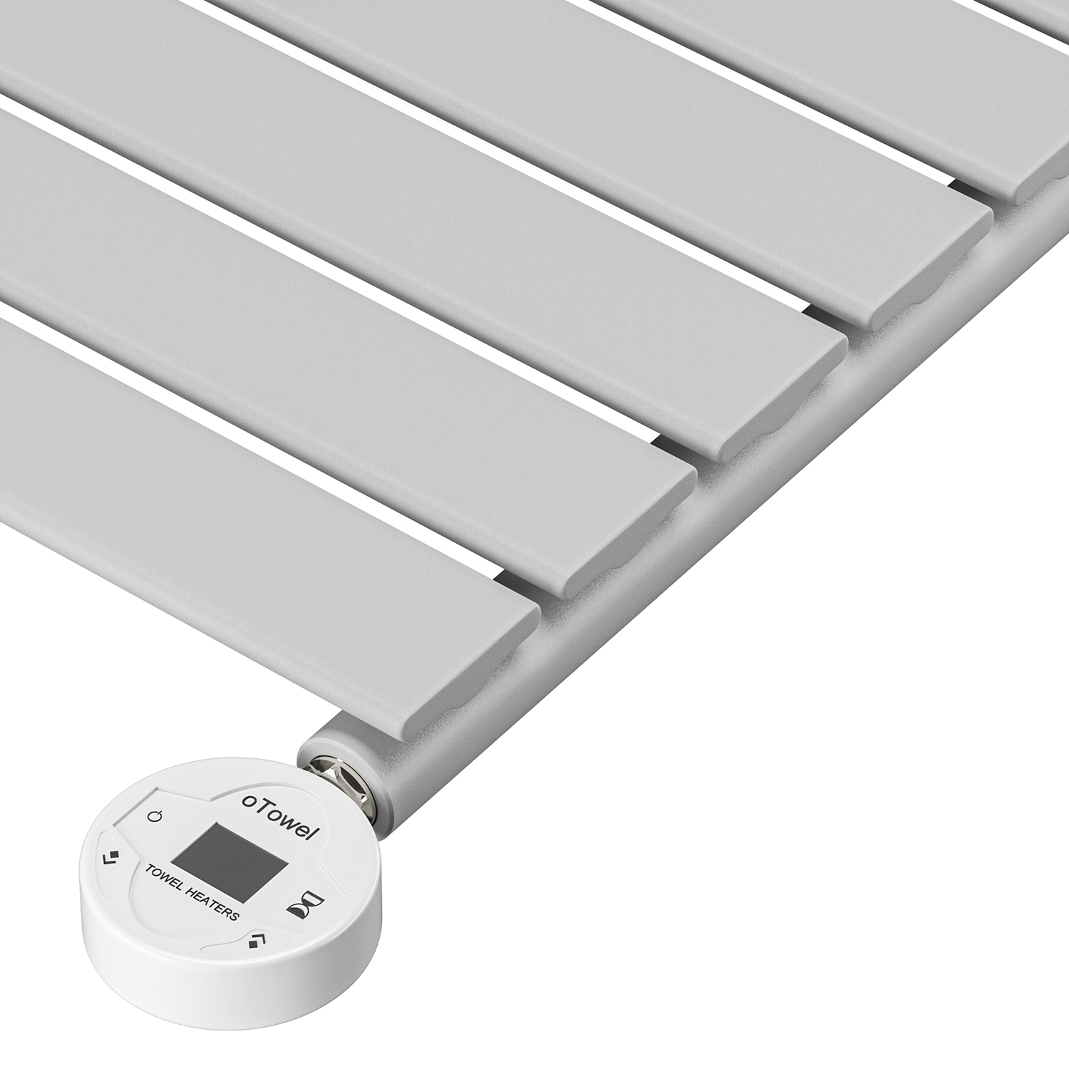 1610 x 400mm Electric Feather Grey Single Flat Panel Vertical Radiator