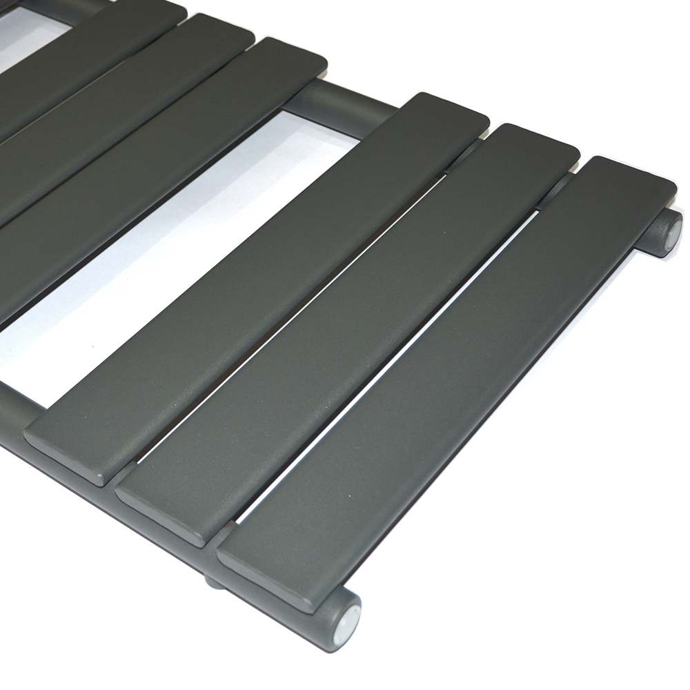 650 x 400mm Anthracite Heated Towel Rail, Bathroom Radiator