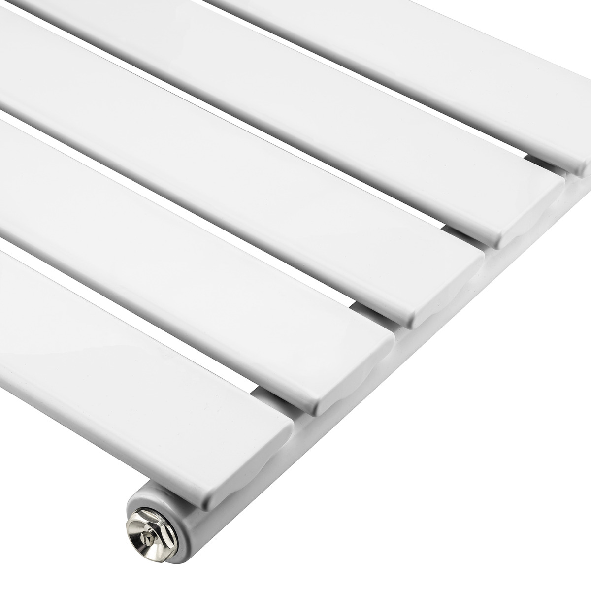 1600 x 280mm White Single Flat Panel Vertical Radiator 