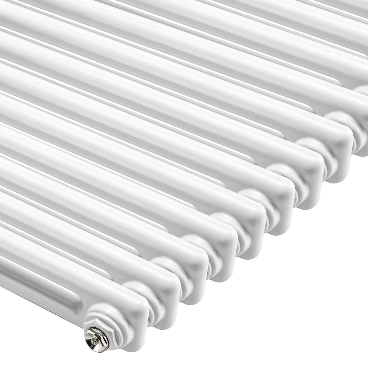 300 x 608mm White Horizontal Traditional 2 Column Radiator