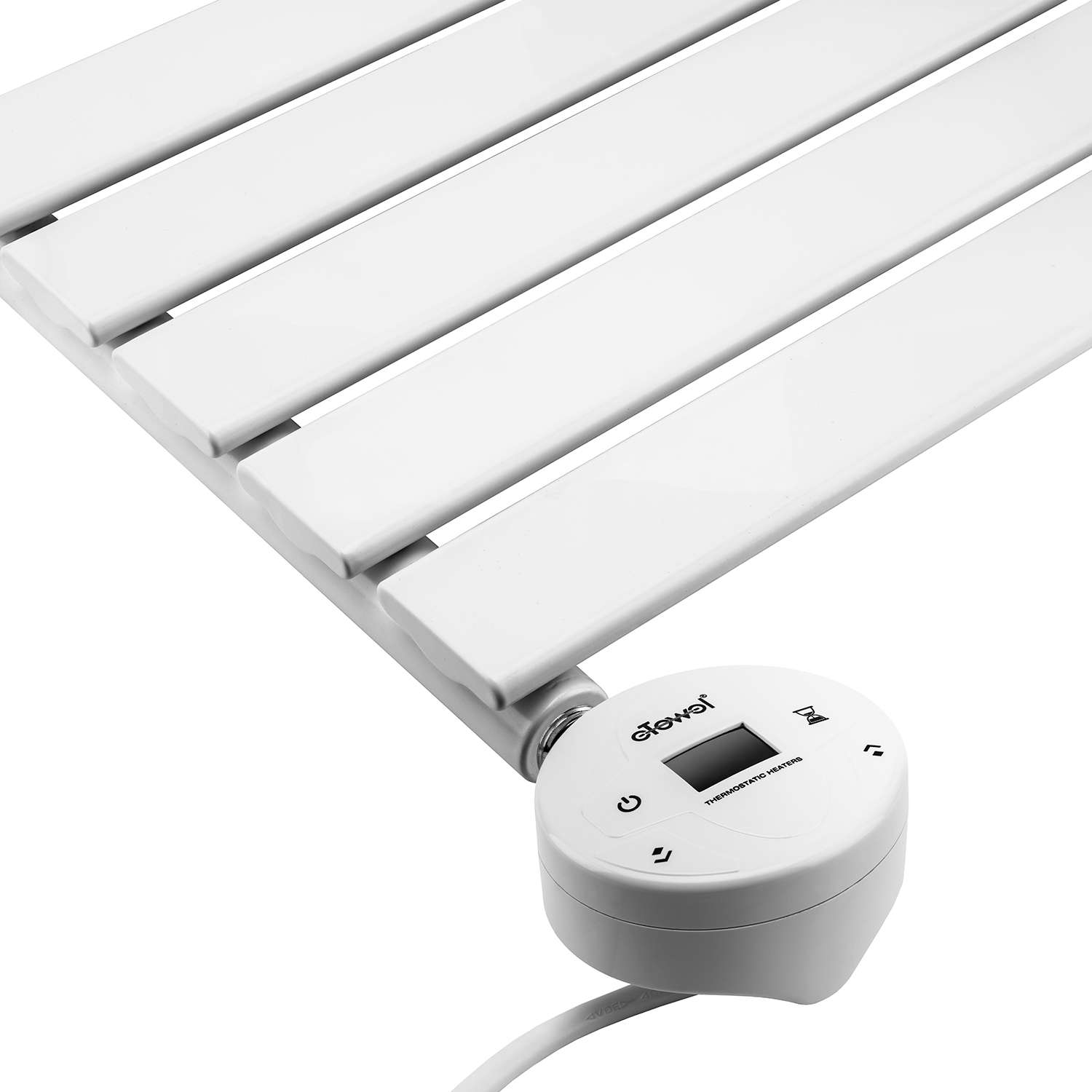 400 x 420mm Electric White Single Flat Panel Horizontal Radiator