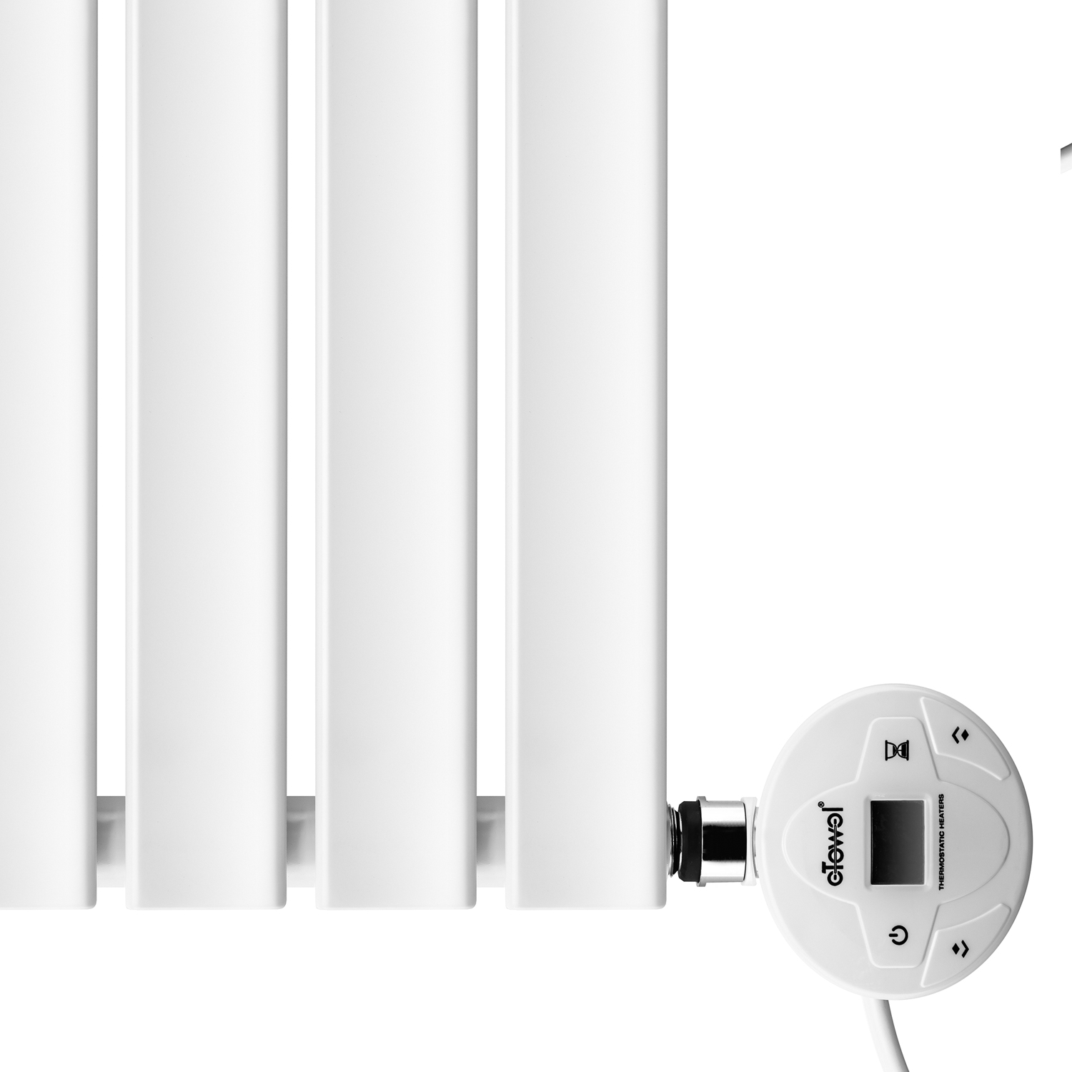 400 x 630mm Electric White Single Flat Panel Horizontal Radiator