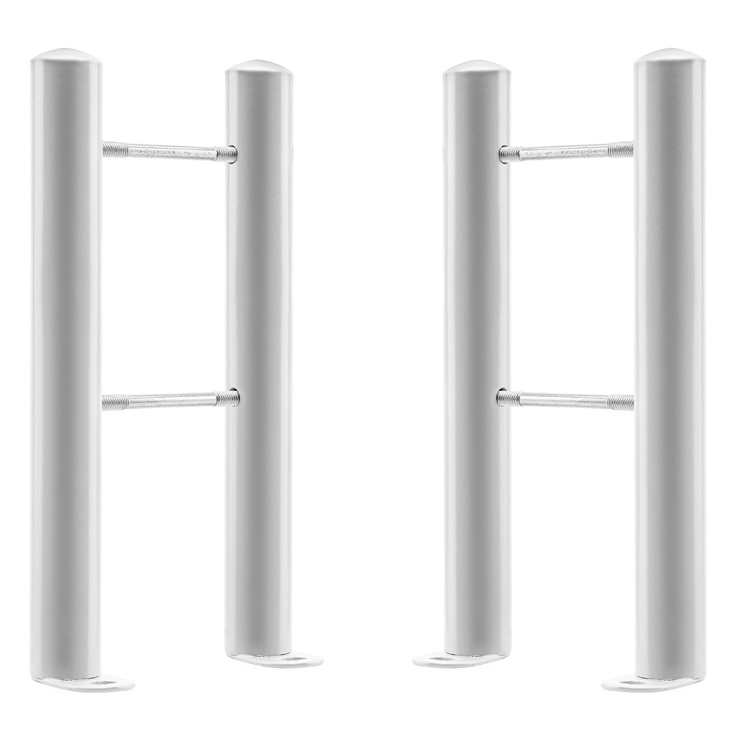 White Floor-Mounting Feet For Vertical Designer Radiators